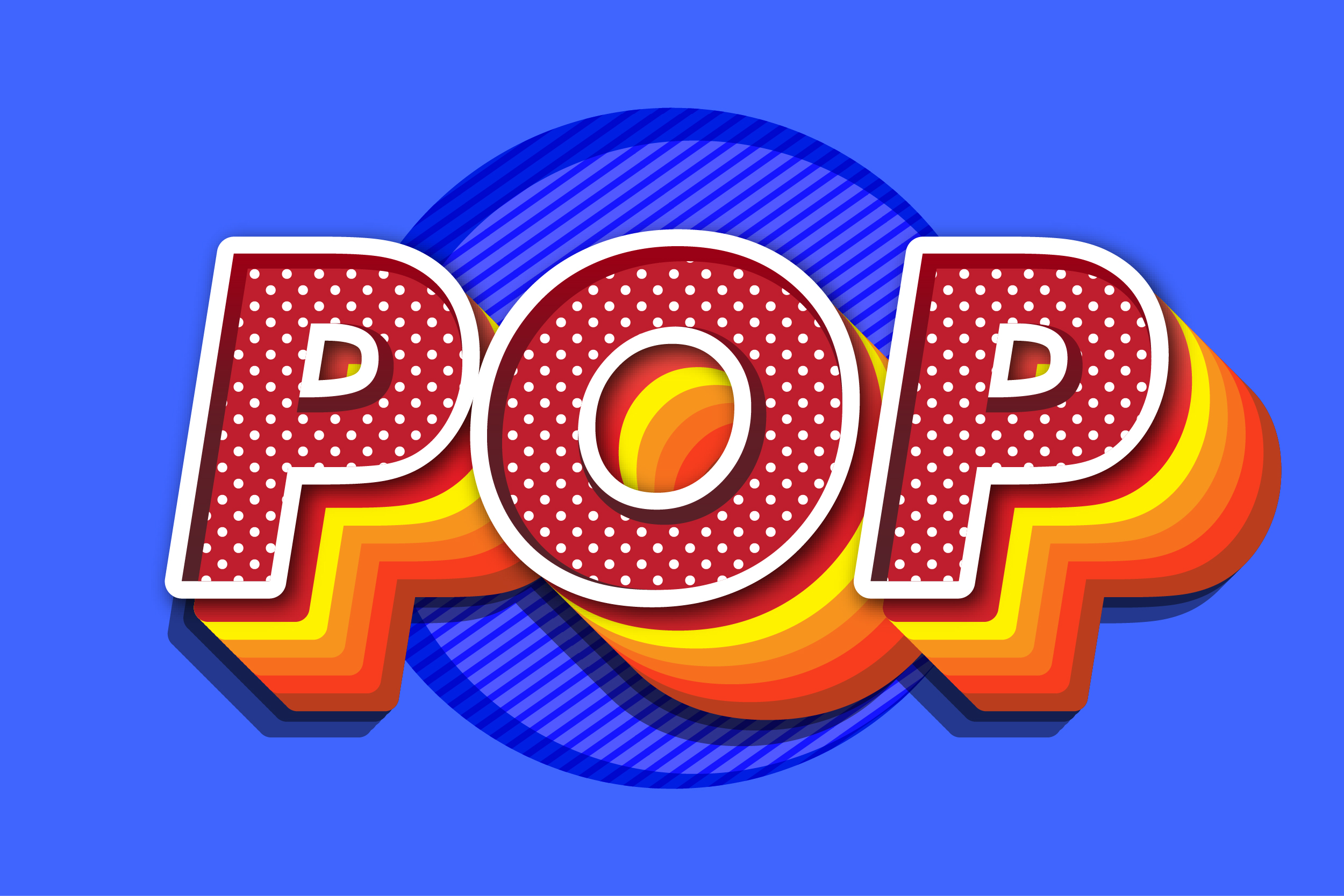 Pop Art Text Effect for Illustrator by memetxsaputra